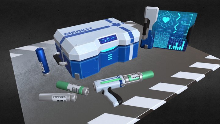 Stylized Medkit 3D Model