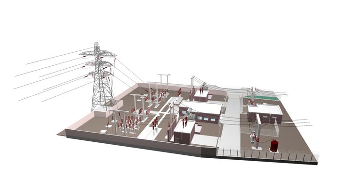 Substations 3d Models Sketchfab