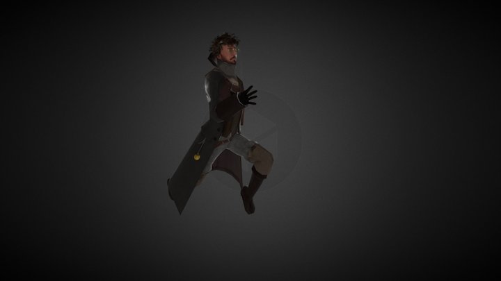 Run animation. Character inspired by Bloodborne 3D Model