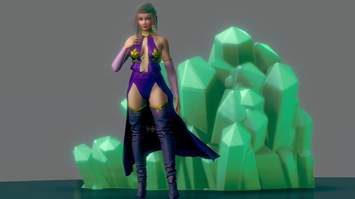 Crystal lady 3D Model