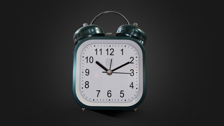 Table Clock Quartz 3D Model