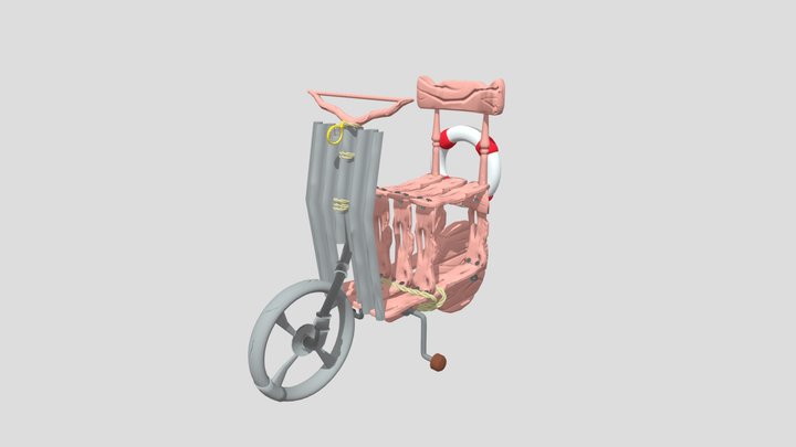 019_Modelado_Vespa_Luca_LowPoly 3D Model