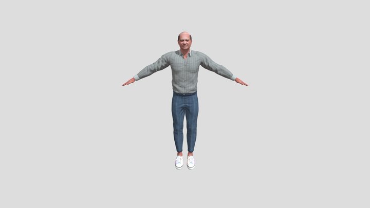 Nawaz Sharif - 3D Character Model 3D Model