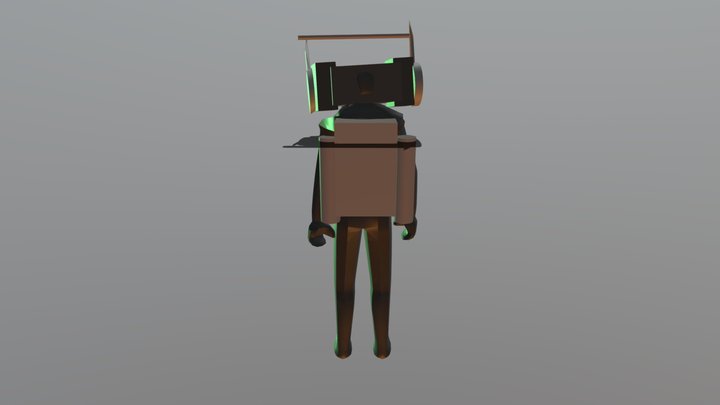 Speaker woman 3D Model