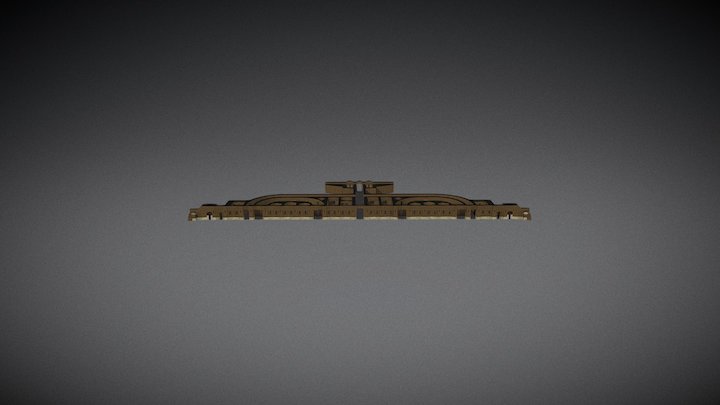 Fort 5 -- Bâtiment du front de tête 3D Model
