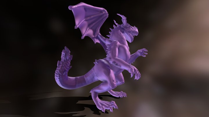 Soot - Amethyst Dragon Mode 3D Model