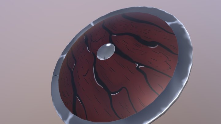 Cartoon painted Shield 3D Model