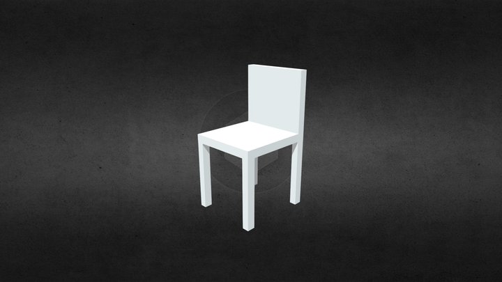 644230028 Wooden chair 3D Model