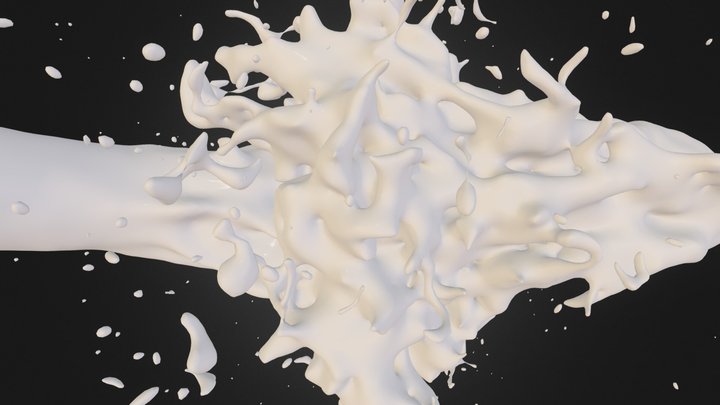 Fluid Milk 3D Model