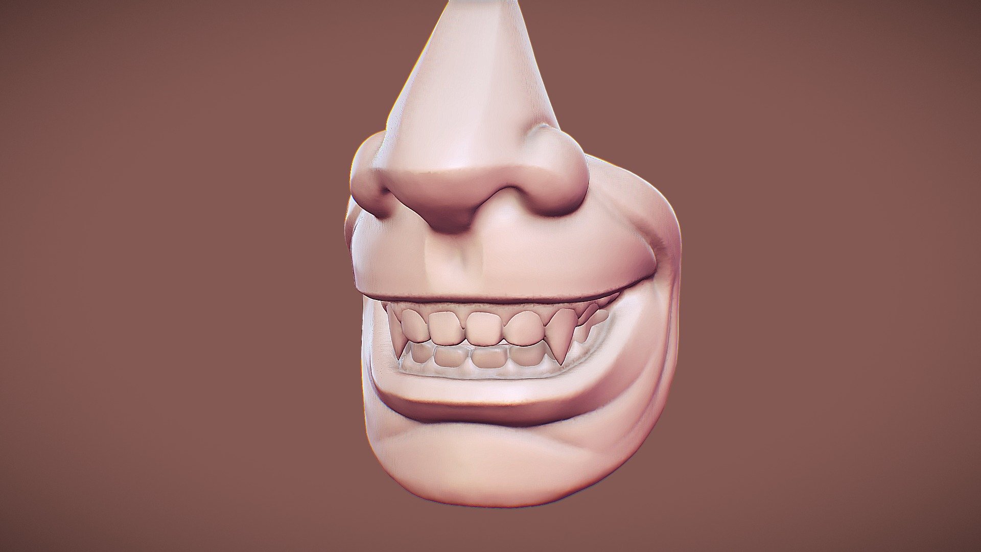 Sculpt january day #1 - Mouth and Nose