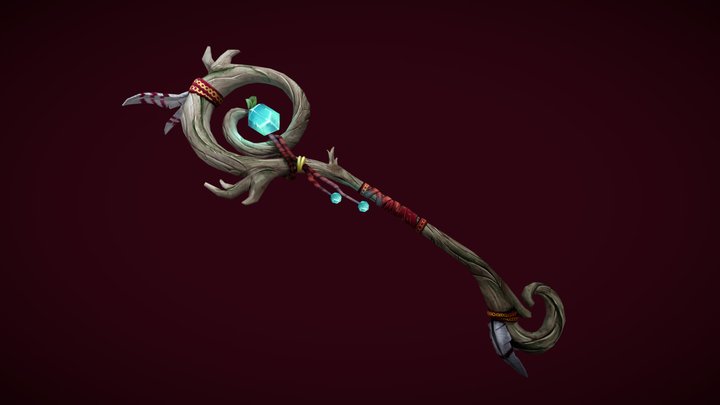 Weaponcraft Staff 3D Model