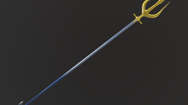 Poseidon's Trident - 3D Prop - Ancient Greece 3D Model