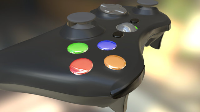 X Box 360 C 3D Model