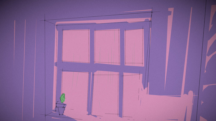 Rainy Room 3D Model