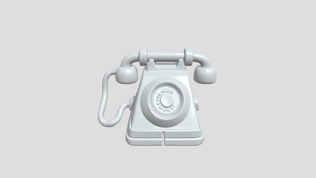 Miniature retro rotary telephone