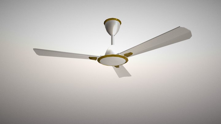 Low-Poly Crompton Aura Ceiling Fan