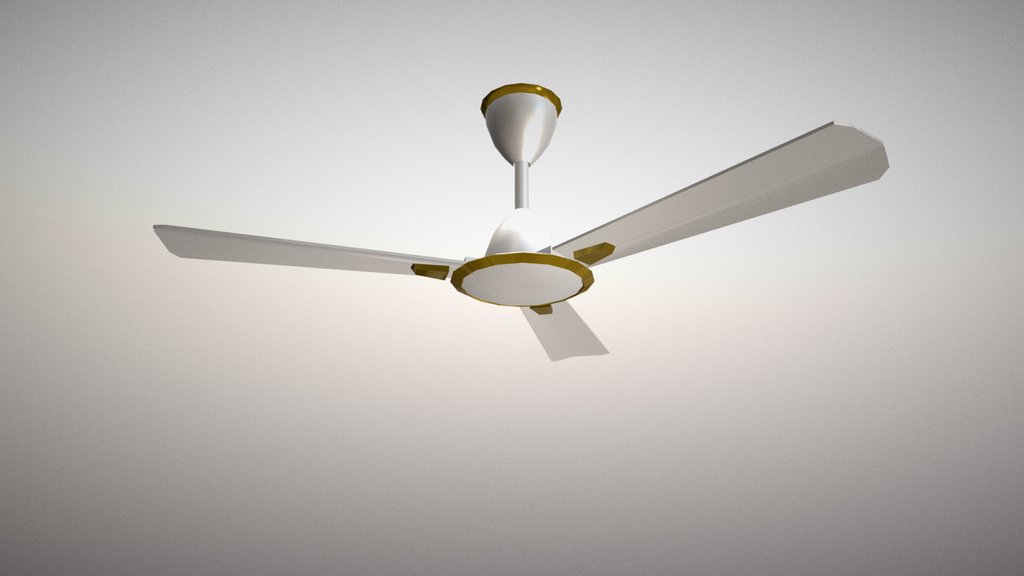 Low-Poly Crompton Aura Ceiling Fan