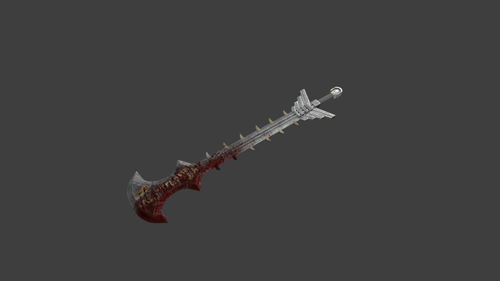 Megatron Sword Bloody 3D Model