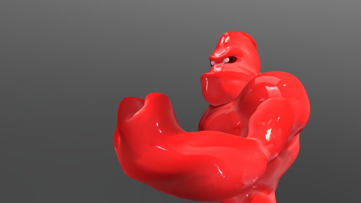 Red Portfolio 3D Model