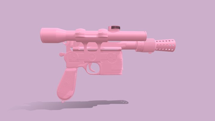 Blaster Han Solo 100% 3D Model
