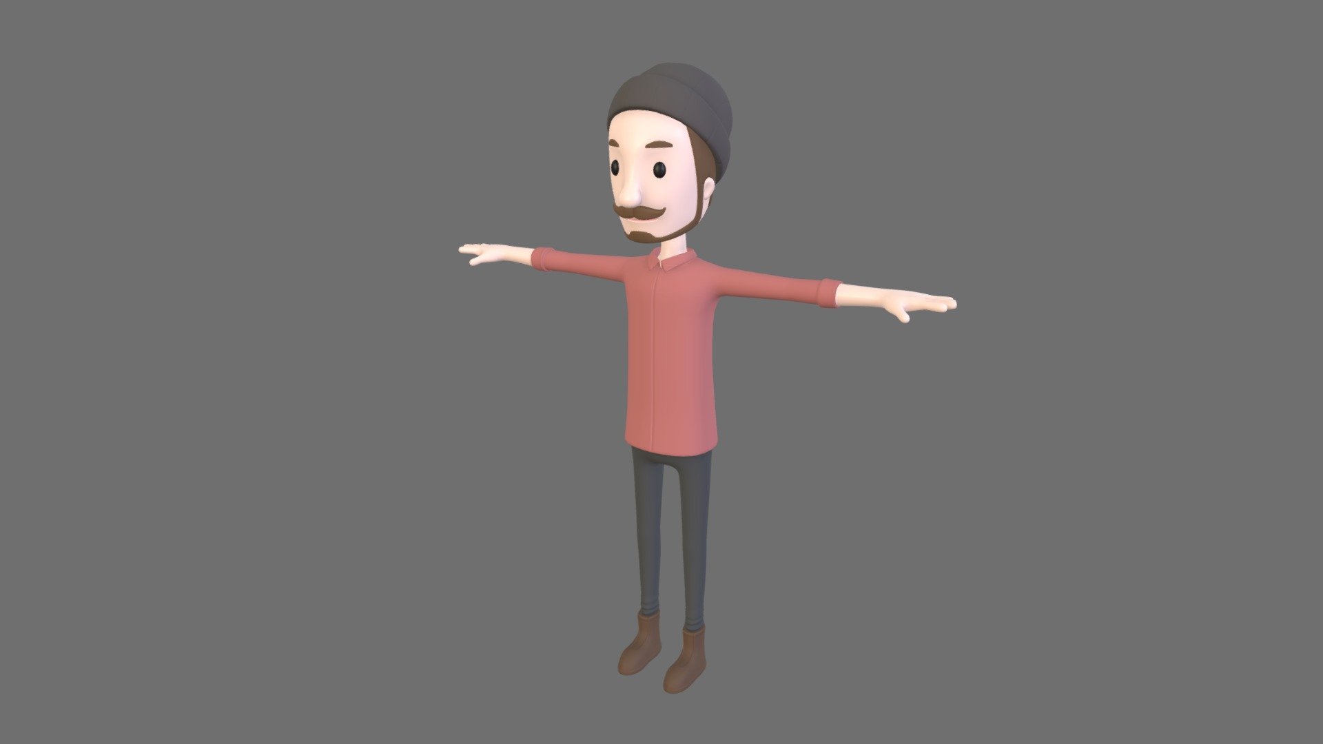 Cartoon Man028 Hipster - Buy Royalty Free 3D model by bariacg [3764146 ...