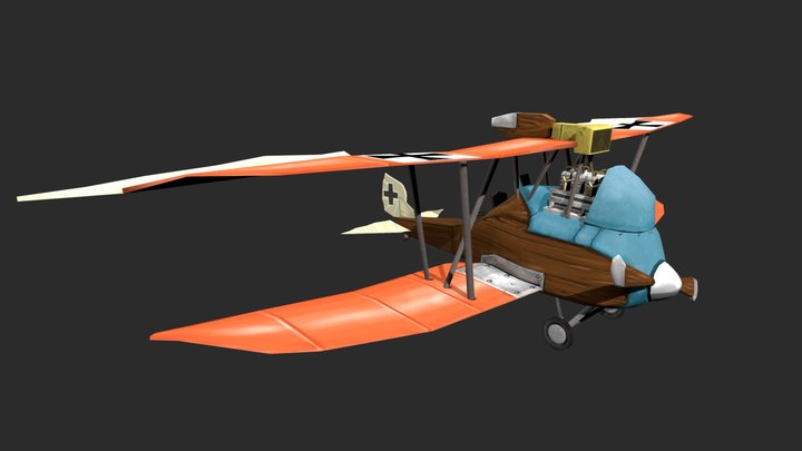 Bourgoignie David Plane Game Art 3D Model