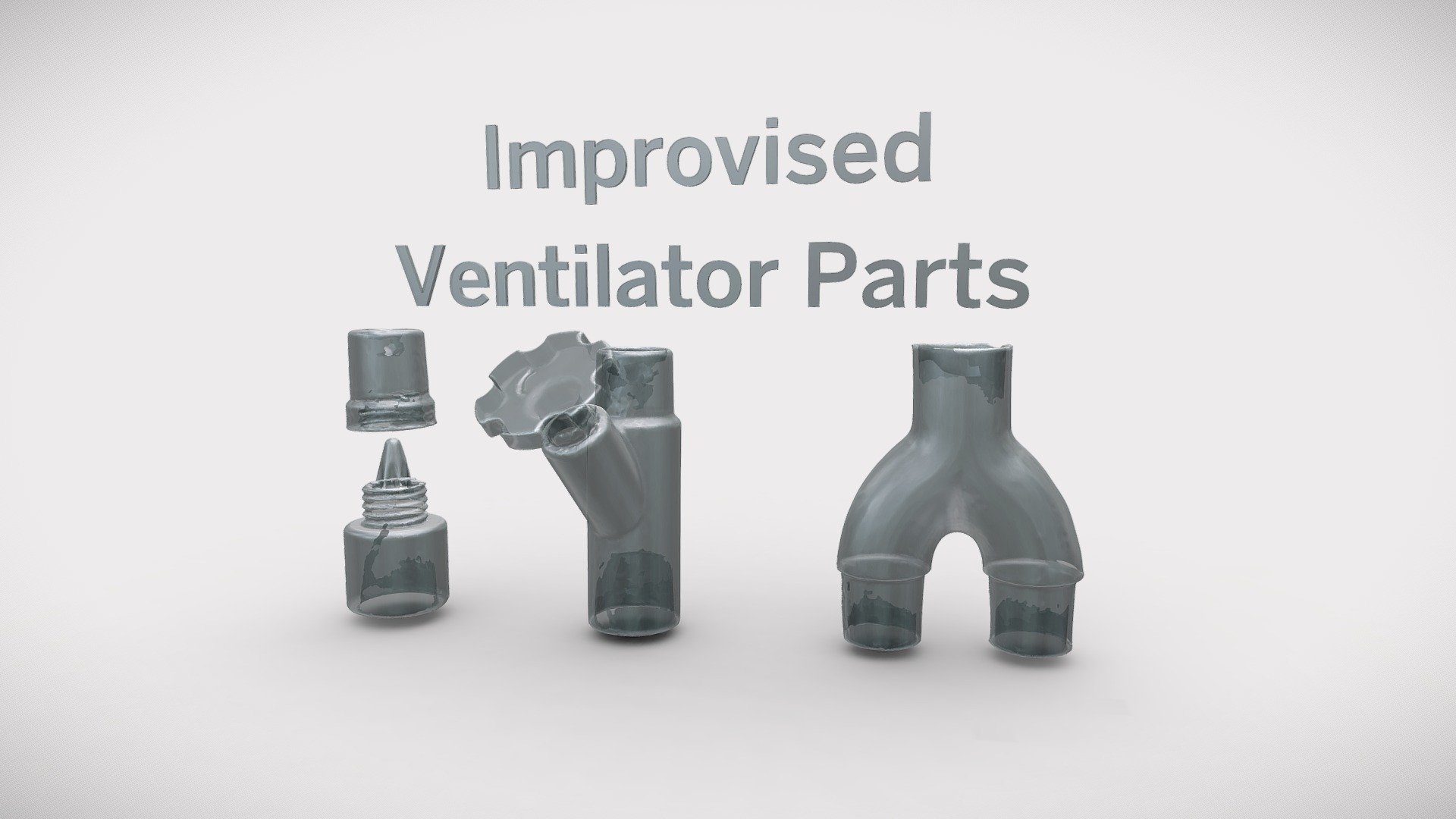 Improvised ventilator parts