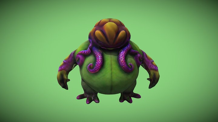 Chubby Alien 3D Model
