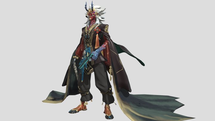 Demon Character Model 3D Model