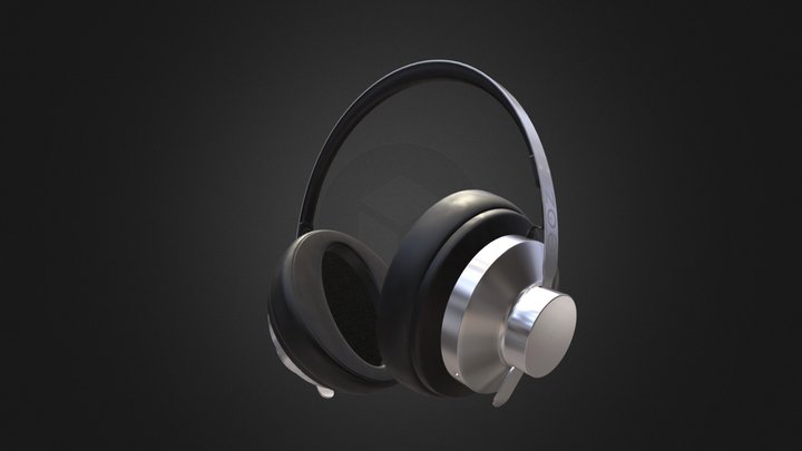 Headphones EOZ Arc Black 3D Model