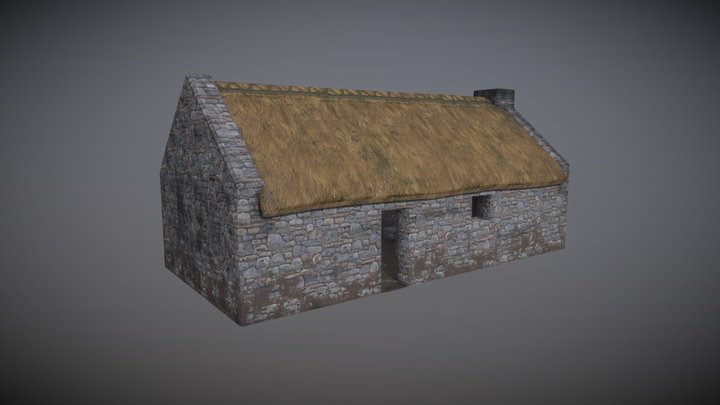 Cottage_for Sketchfab 3D Model