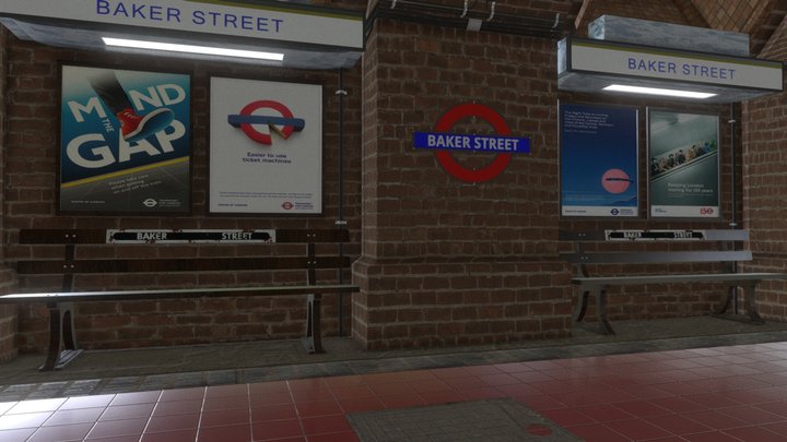 Baker Street - Highpoly 3D Model