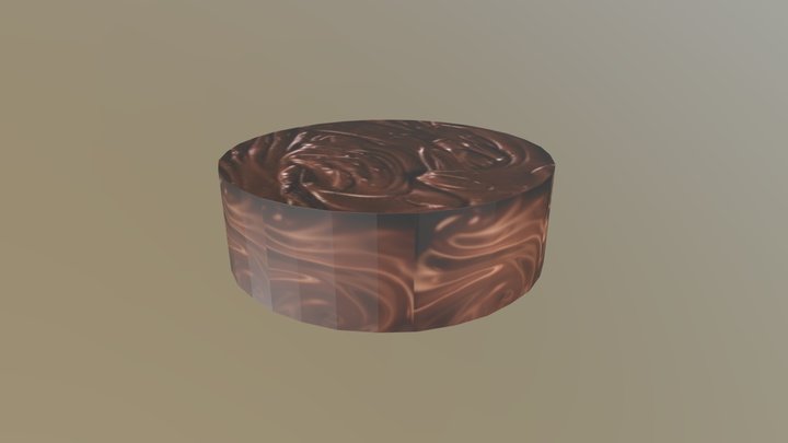 Basic Chocolate Cake 3D Model