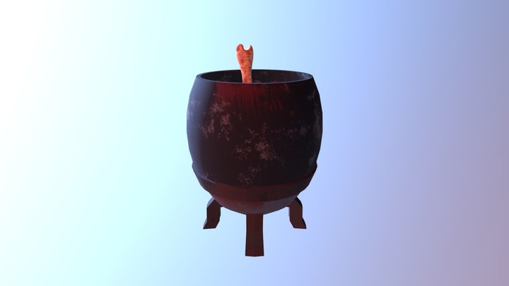 Old Rusty Kettle 3D Model