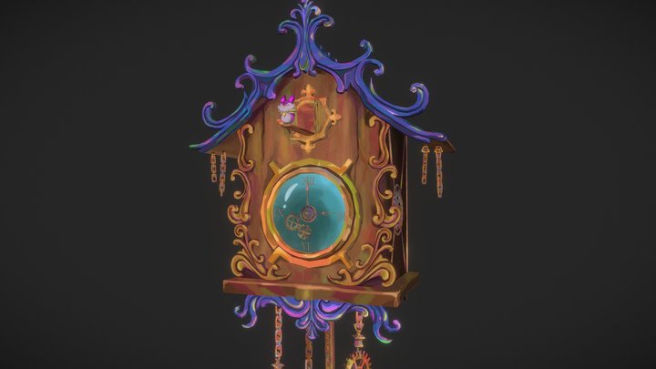 Arcane Cuckoo Clock 3D Model
