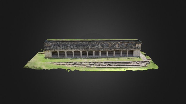 Edificio de las columnas 3D Model