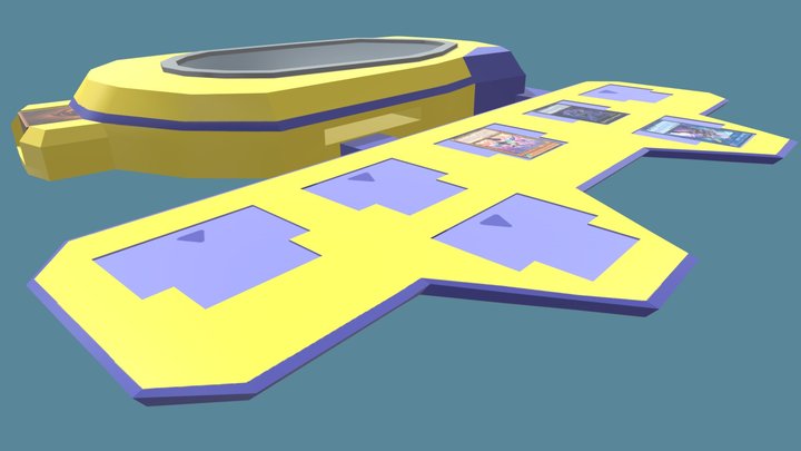 My Yu-Gi-Oh Duel Disk 3D Model