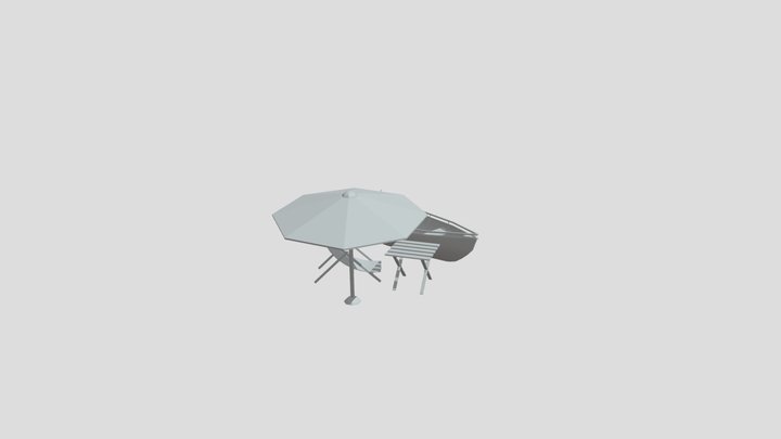 BY THE OCEAN - Unwrap 3 + model 1 3D Model