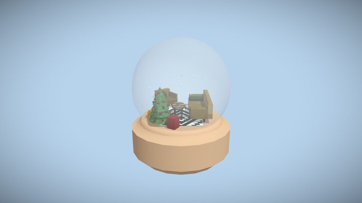 FINAL- Snow Globe Terrarium 3D Model