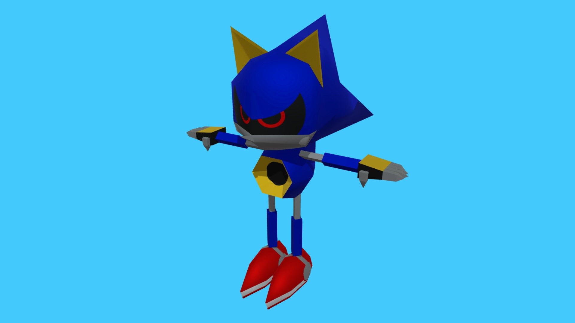 metal sonic (sonic) drawn by laqiraly