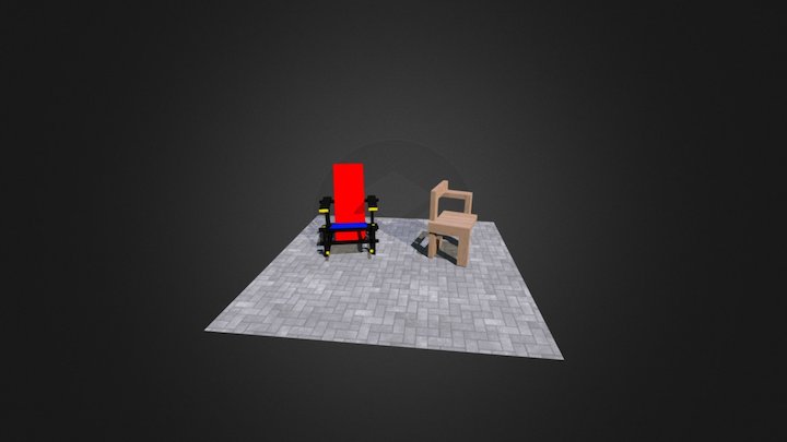Rietveld Stoelen 3D Model