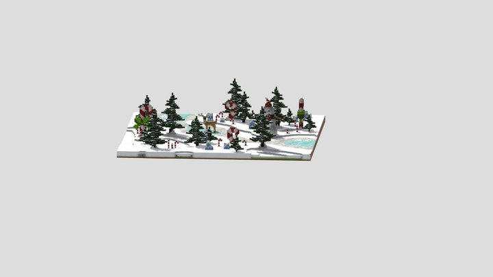 15 | Ландшафт №4 "Новогодний" 3D Model
