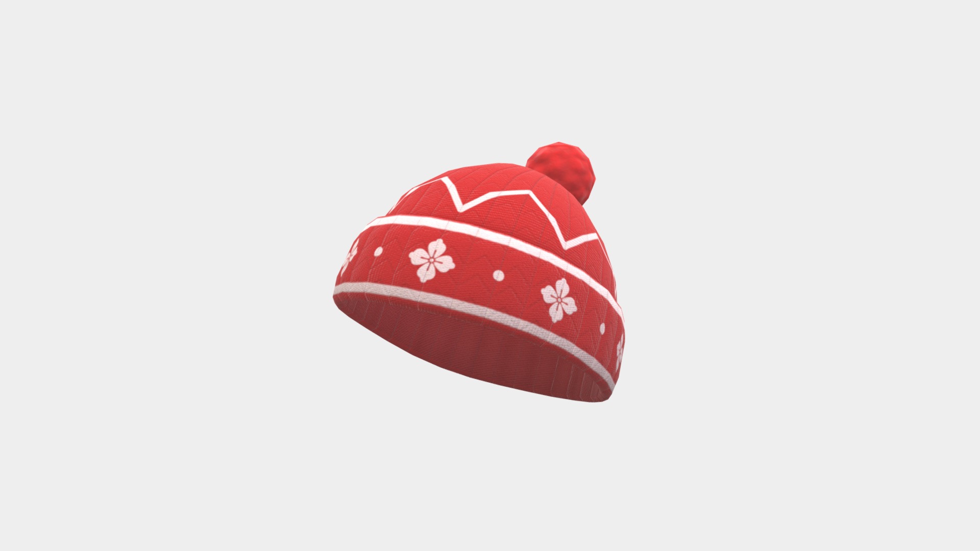 3D model Knitted Hat - This is a 3D model of the Knitted Hat. The 3D model is about logo.