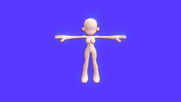©mazko Free Lowpoly Chibi Base Model 3D Model