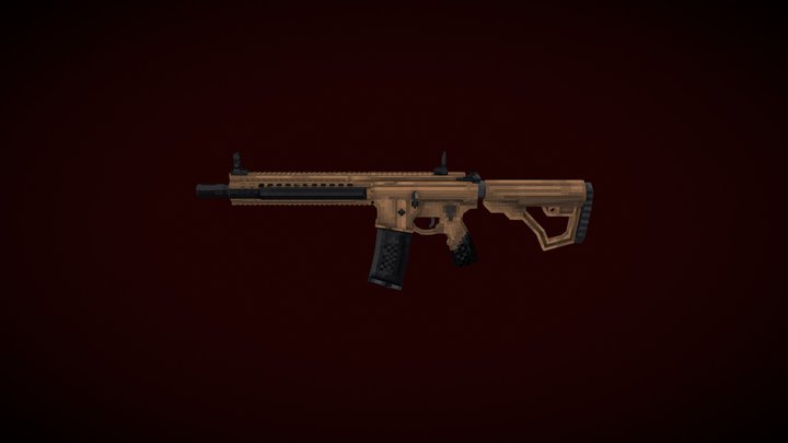 MK-18 CQBR 3D Model