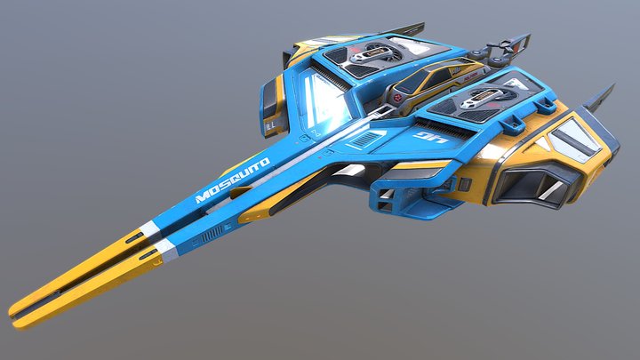 Mosquito Raceship 3D Model