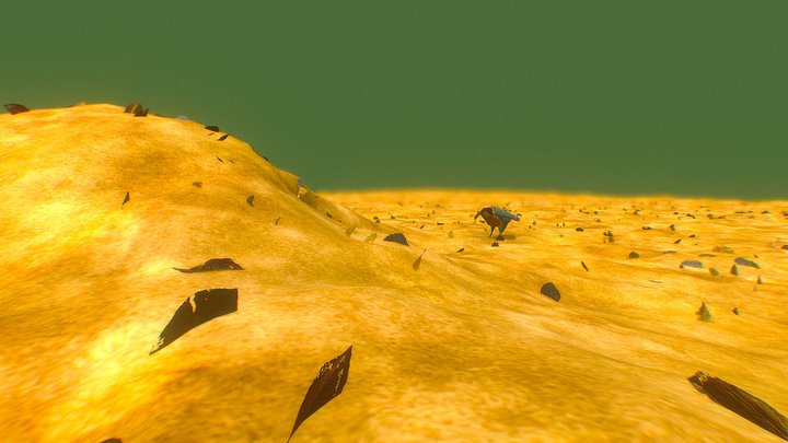 Rufous Motmot inspects a burrow 3D Model