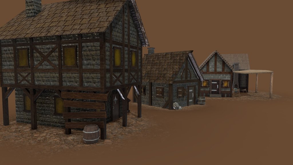 Medieval Houses Asset