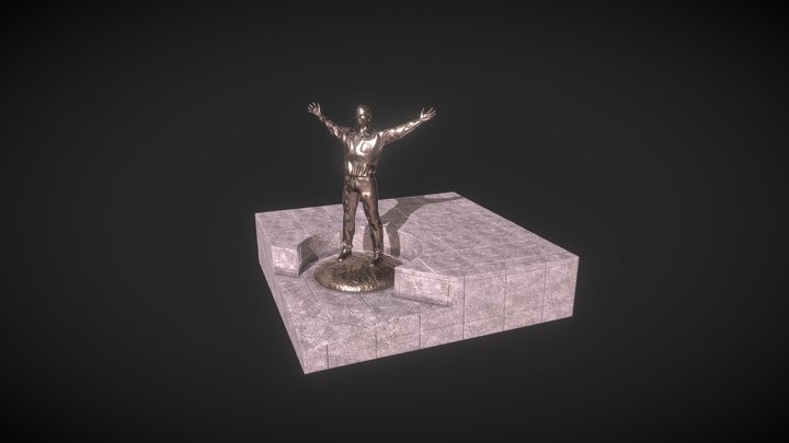 Памятник Юрию Гагарину, г. Калуга №51 3D Model
