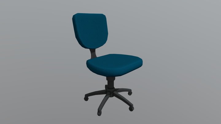 Chair Low Poly 3D Model